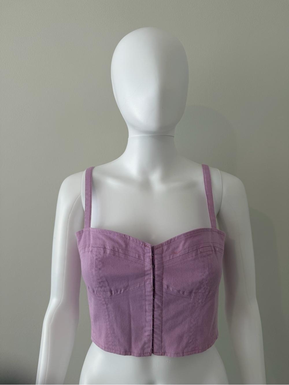Forever 21 Lilac Bustier Crop Top